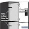 Salsbury Industries Wardrobe Locker, 45" W, 24" D, 76" H, (3) Wide, (9) Openings, Black 23364BLK - alternate 8